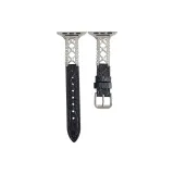 Чёрный с серебряной застёжкой