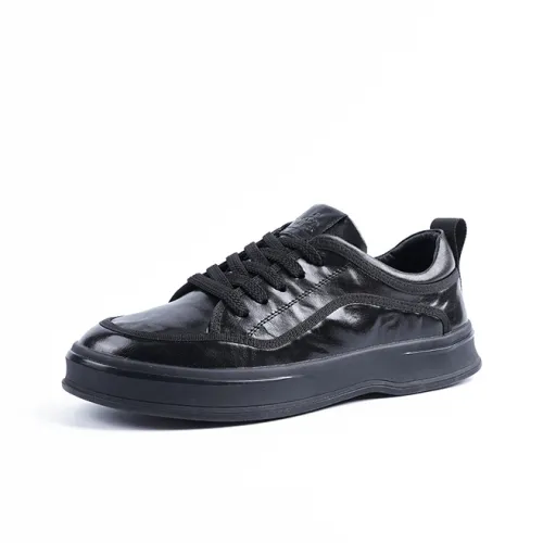 MOXU Платформа Противоскользящая и Устойчивая к Износу Повседневные Кожаные Туфли Мужские