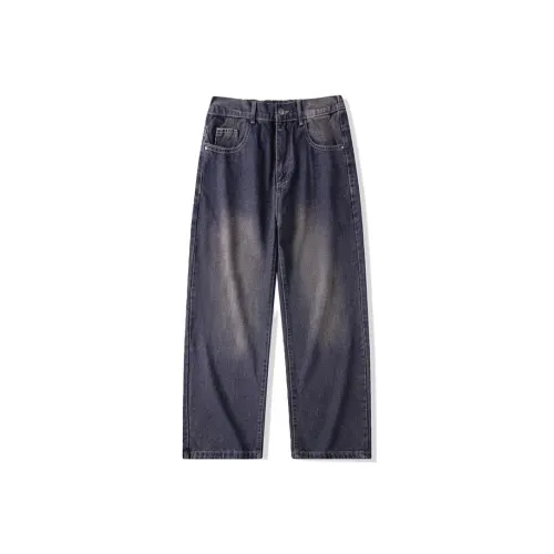 TAIZILONG Медный Синий Мужские Джинсы