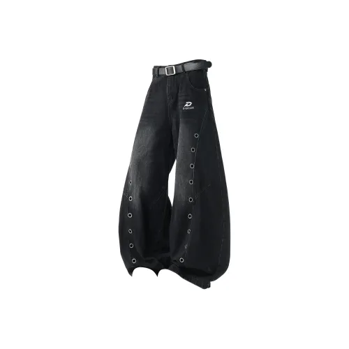 DAREASY Черные Унисекс Джинсы