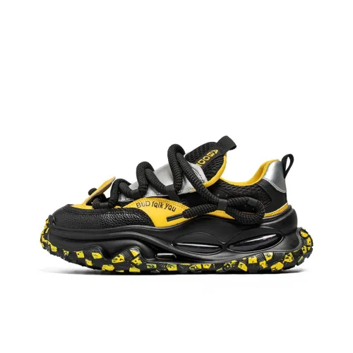 JINLAIKE Низкие кеды с толстой подошвой Мужские