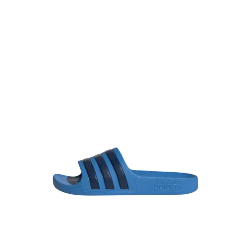 Детские adidas Adilette Aqua Slide Водонепроницаемые Тапочки для использования на открытом воздухе Синие