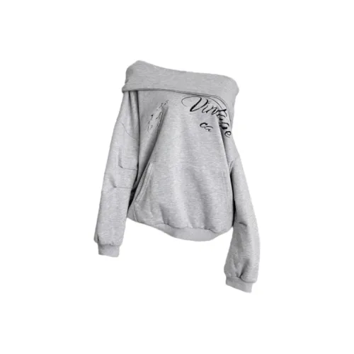 VKXOW Фотиния Серый Женский Свитшот