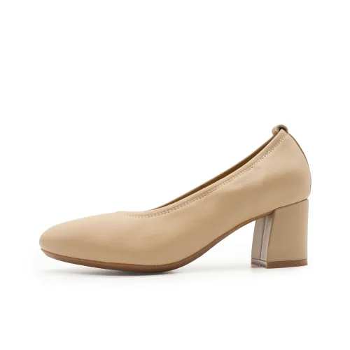 FED Обувь без подкладки каблук 5,5 см женский абрикосовый