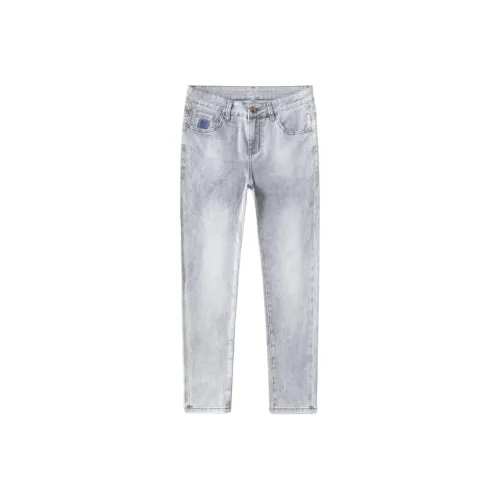 FRALAARRI Light Gray Men's Jeans FRALAARRI Светло-серый Мужские Джинсы