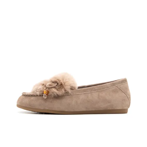 FED Лоферы с резиновым подошвой Женские Розовые