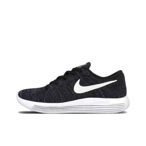 Nike LunarEpic Flyknit Износостойкие и Легкие Низкие Беговые Кроссовки Женские Черные