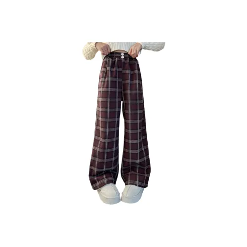 QIAONITONG Бургунди с флисовой подкладкой школьные брюки