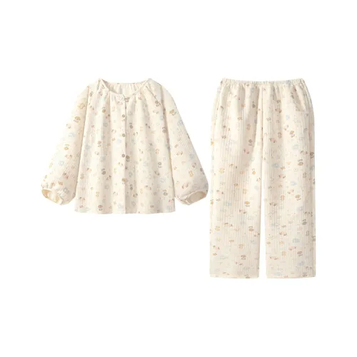 QIAOYUN Абрикос Женские Пижамные Комплекты