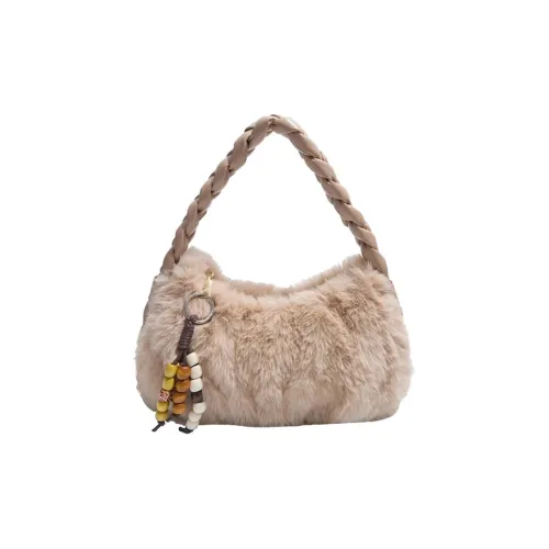 WHERE WHAT WHO Плюшевая сумка через плечо Стандартная Женская Черная Белая Розовая Хаки Серая