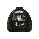 Черный [Воротник-стойка, длина тела, качество, гипсофил]