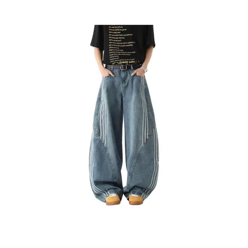 PANDA ADEVIL Винтажные синие унисекс джинсы