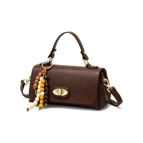 VINEY Коровья кожа Сумка через плечо Одно плечо Маленькая квадратная сумка Сумка Женская Кофейная