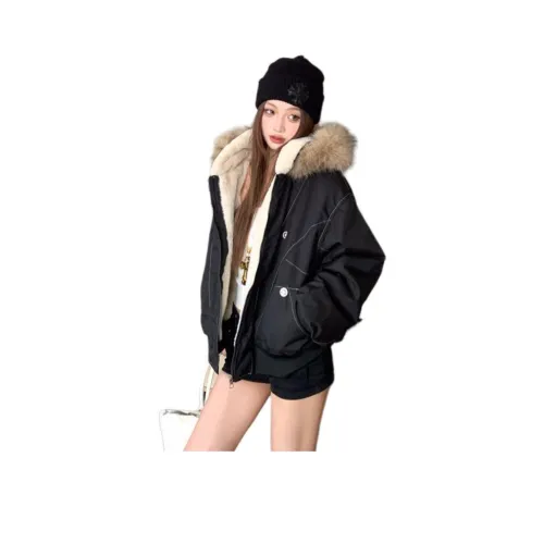 MORii Черный Женские пуховики