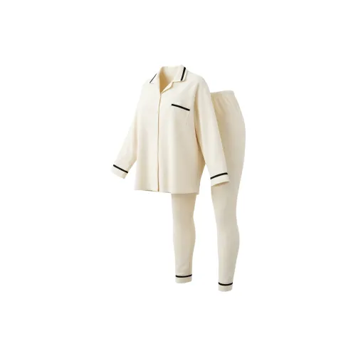 DUSHILIREN Молоко Белый Женский Пижамный Комплект