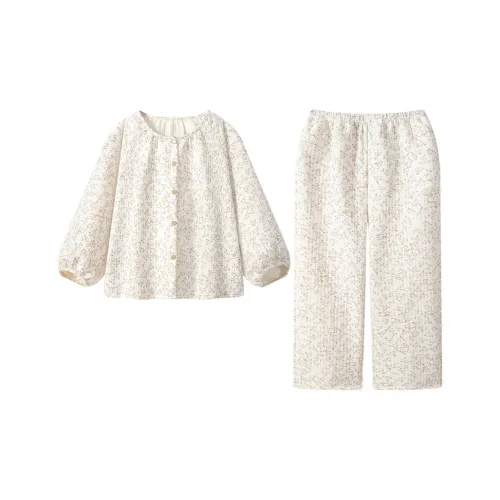 QIAOYUN Абрикос Женские Пижамные Комплекты