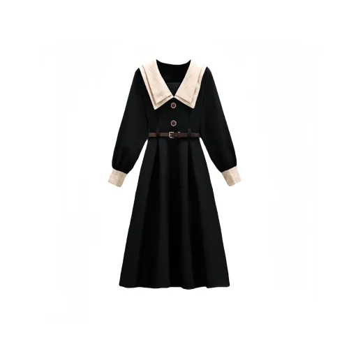 M MAICCO Длинное платье с длинными рукавами для женщин