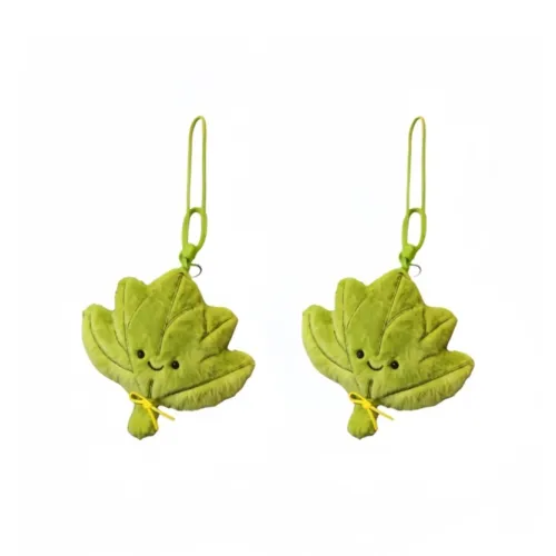 CHUNTUSHU Go Away Bad Luck Зеленый Помело Лист Украшение Плюшевый Брелок 9 см Длина Тела