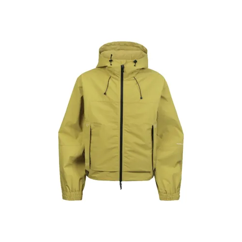 GUUKA TECH Тренчкот Унисекс Горчично-зеленый