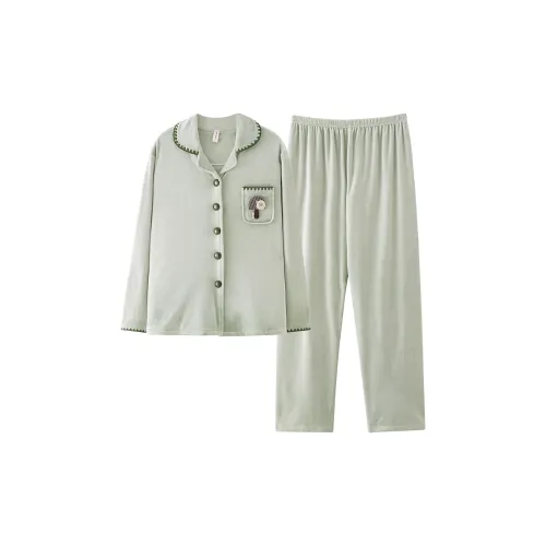 MADALLO Зеленый Женский Пижамный Комплект
