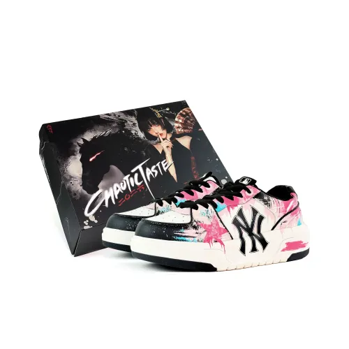 Mlb Base Logo Chunky Liner Low Top Толстая подошва Кроссовки Унисекс Айвори Белый