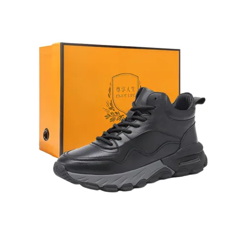 MH Повседневная обувь MID Топ Черный Тонкий хлопок С флисовой подкладкой Мужской