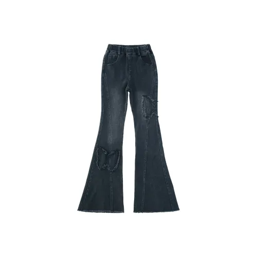 M JBABY Черные Джинсы для школьного возраста