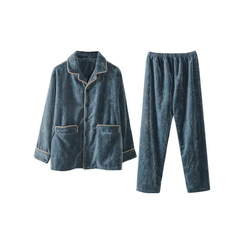 MADALLO Синий Мужской Пижамный Комплект