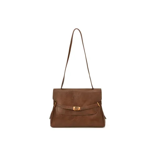 CAREELL ПУ (полиуретан) Сумка через плечо Стандартная Женская Черная Темно-коричневая Кофейная