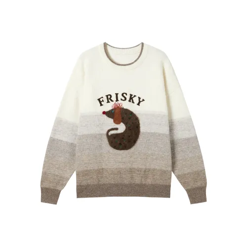 DIALOGUE Градиентный Белый кофейный Тон Женские Свитеры