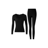 Модал Черный [Модал кружевная отделка, ожерелье-чокер, светлый, теплый 10℃~20℃]