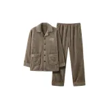 Стиль 2 - Коралловый флис, кардиган, отворотный воротник