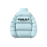 Светло-синий (утолщенный хлопковый пуховик)