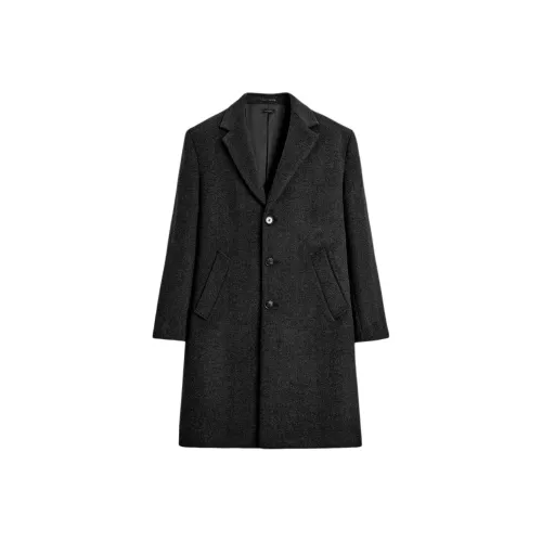 ZARA Дымчатый Серый Мужское Пальто