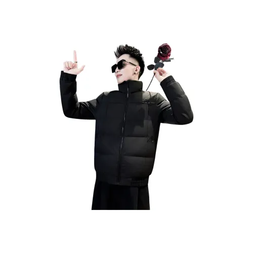 HOKLV Черный Унисекс Пуховики