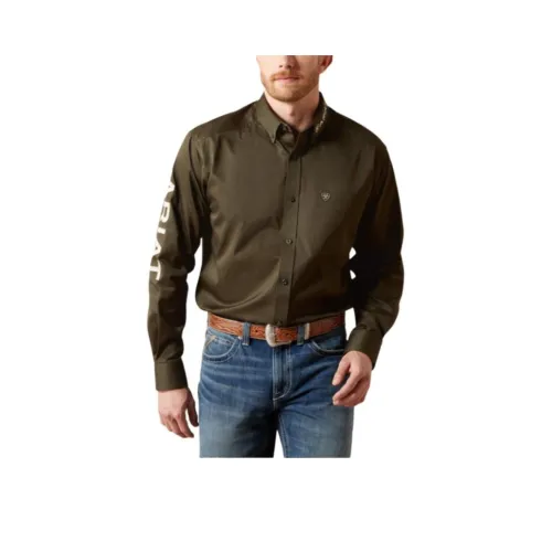 ARIAT Хаки Мужские Рубашки