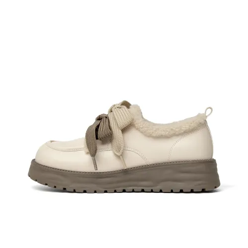 JOSINY Флисовая подкладка кожа платформа британский стиль универсальные лоферы повседневная обувь 3,5 см женские