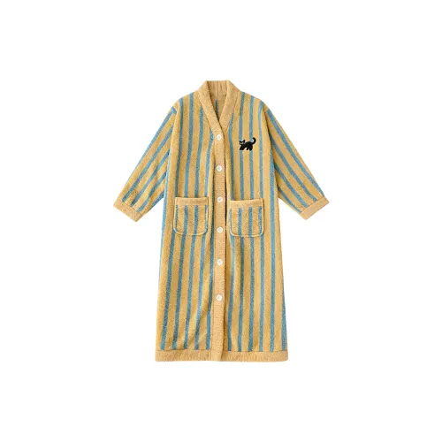O'MESIK Желтый Женские Банные халаты