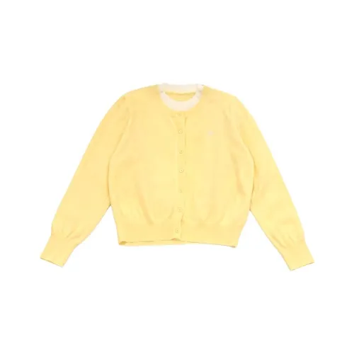 Cotton Gene Желтый Кардиган Женские Трикотаж