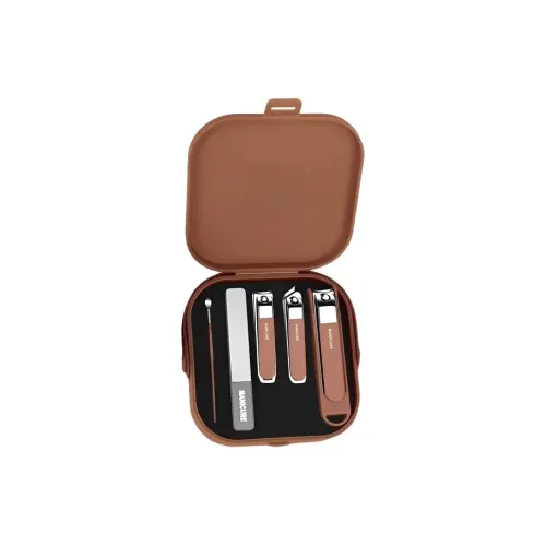 YUNNA Портативный набор для чистки ушей с анти-прилипанием ножницами типа ложки и набором для маникюра