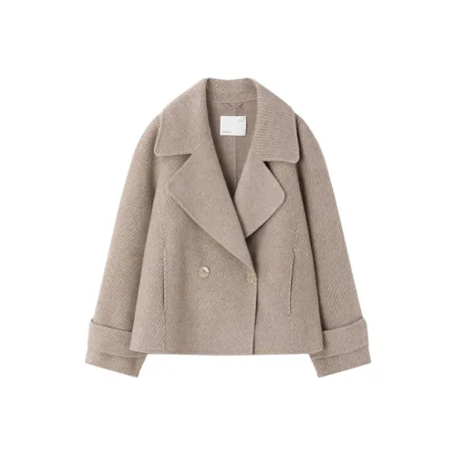 IHIMI Овсяное Женское Пальто