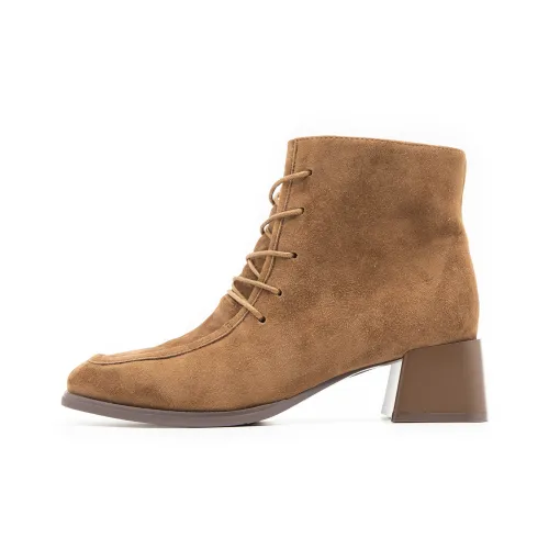 FED Ботильоны Высота каблука 5,5 см Женские Кофейного цвета