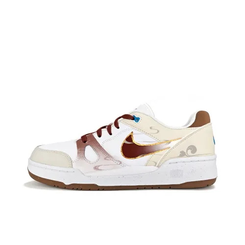 Nike Full Force Золотистый Крючок Благоприятное Облако Низкие Кроссовки для Скейтбординга Мужские Бежево-Желтые