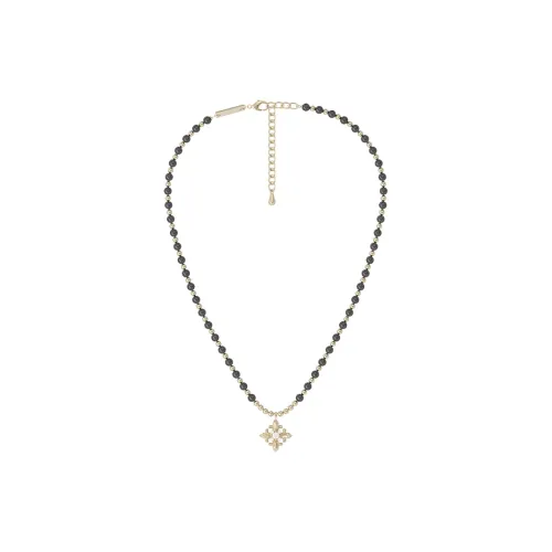 SUN HUNTER Черный агат Искусственная жемчужина Комплект в квадрате окисленный медный покрытый 24-каратным золотом