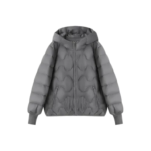 MOHANYIMEI Темно-серый женский пуховик