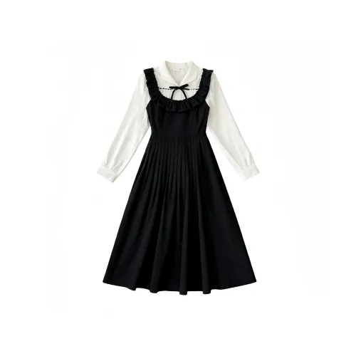 M MAICCO Длинное платье с длинными рукавами для женщин