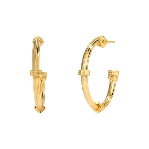 BOONEE ALUS Серьги с покрытием из 24-каратного золота медные женские