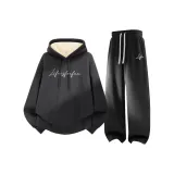 Темно-серый (B Рукописная жизнь) + Темно-серый (B Рукописная жизнь Логотип на штанах)