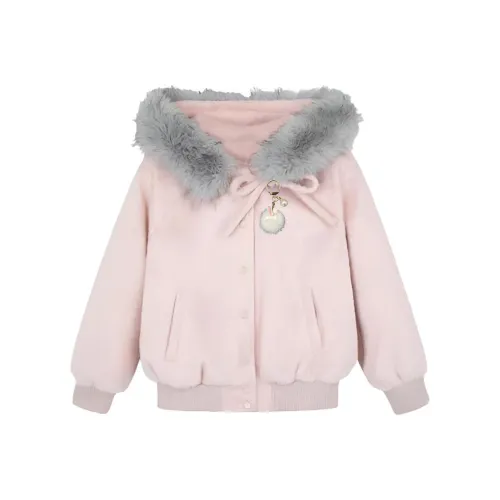 Amyway Розовый с украшением Женские пуховики