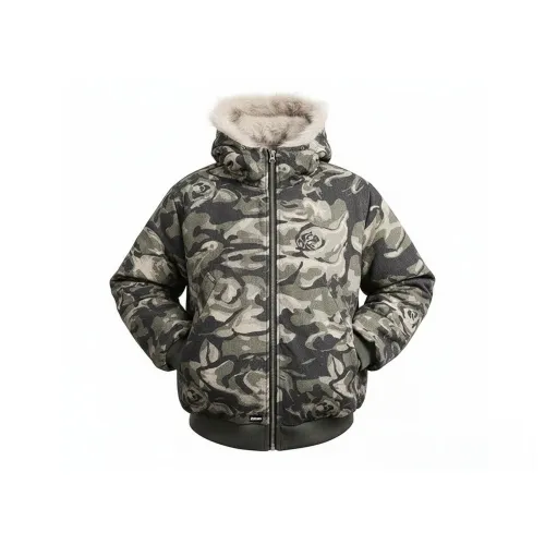 ZOTRANS Армейский зеленый унисекс пуховики